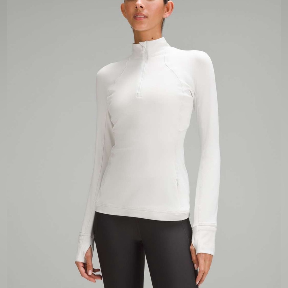 LULULEMON Its Rulu Run Half Zip size 6 White